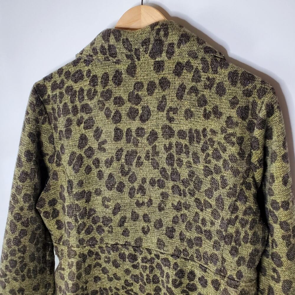 True Grit Dry Goods Animal Print longline soft coat  Size Large Great condition - Picture 6 of 13